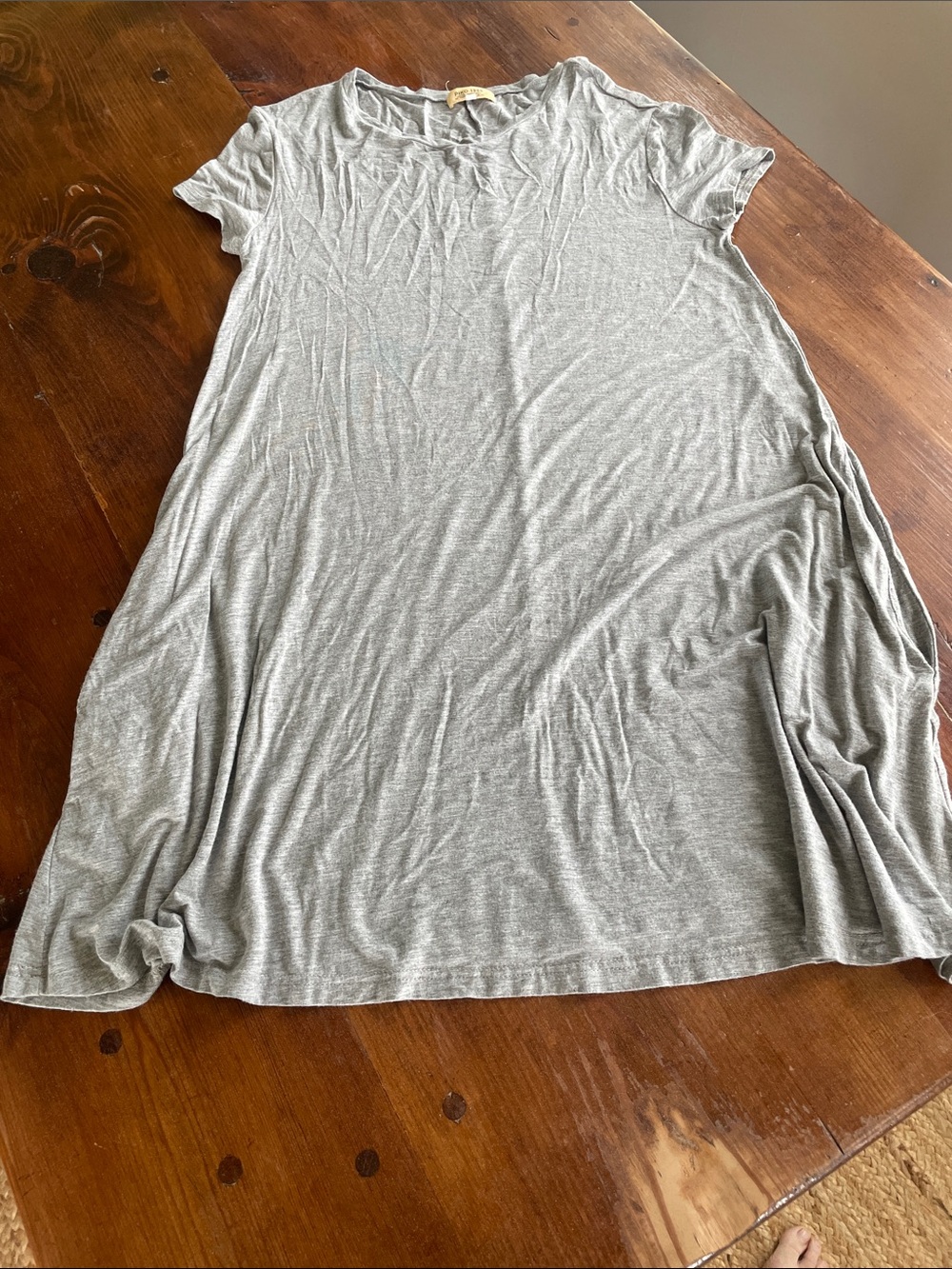 Piko 1988 Light Gray Short Sleeve Swing Tunic